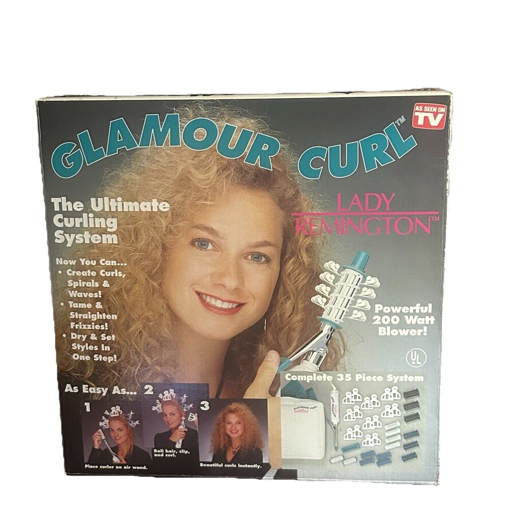 NEW Remington Glamour Curl Air Wand Ultimate Curling System Blower 1993
